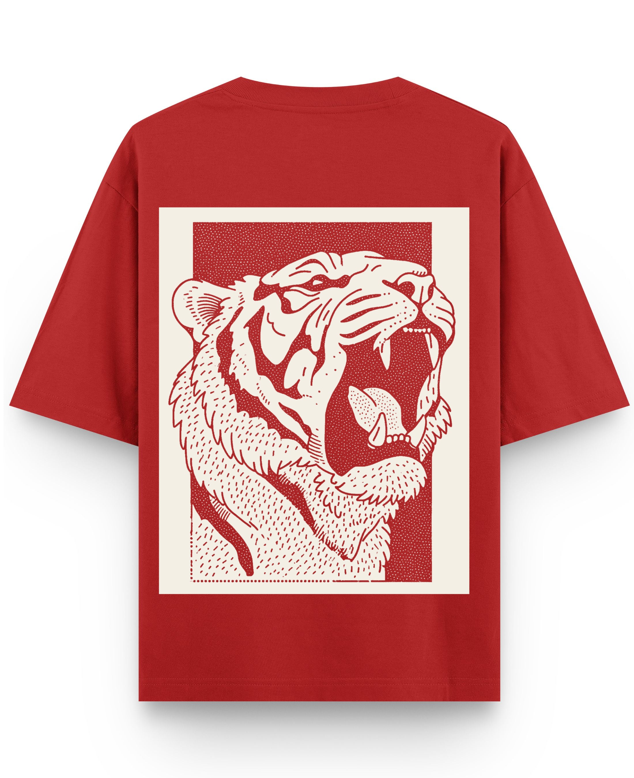 Red Oversized T-shirt Back Design